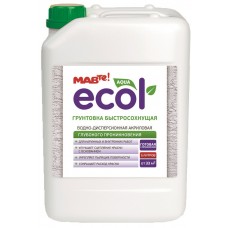 Грунтовка быстросохнущая, 10л MAV ECOL (МАВ ЭКОЛ)